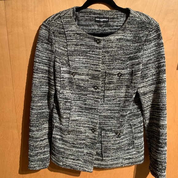 Karl Lagerfeld cotton blend blazer - Picture 1 of 4